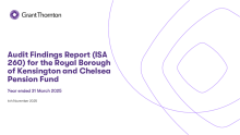 Audit Findings (ISA 260) Report 2024-25 RBKC Pension Fund